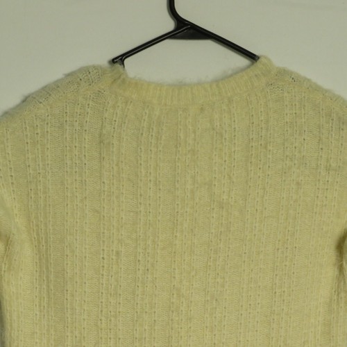 Anthropologie Sweater Womens Small Medium White Long Sleeve Round Neck Knit - Picture 7 of 12