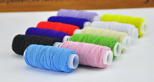 Ultra Fine Elastic Band Skirt Wrinkled Stretchy Rope Sewing Weaving Rubber Bands - Picture 2 of 22