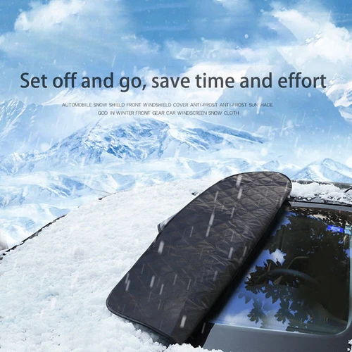 Car Thick Windshield Cover Protector Winter Snow Ice Rain Frost Guard Sun Shade - Picture 9 of 14
