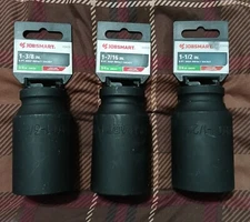 3 Big Socket 1234224, 225 & 226 3/4" Drive 1-1/2", 1-7/16", 1-3/8" Deep Impact