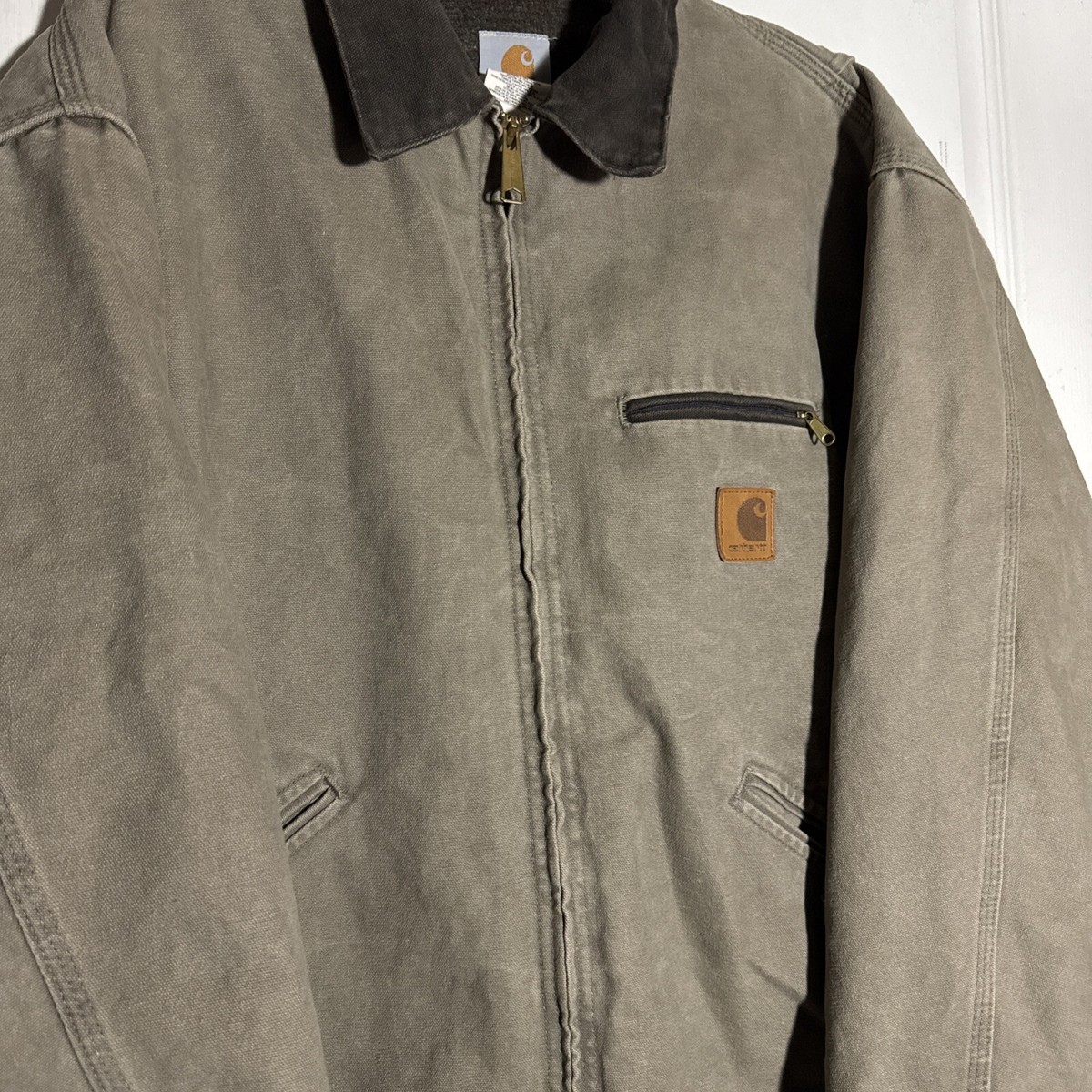 VTG Carhartt J97 DES Detroit Jacket Blanket Lined Canvas