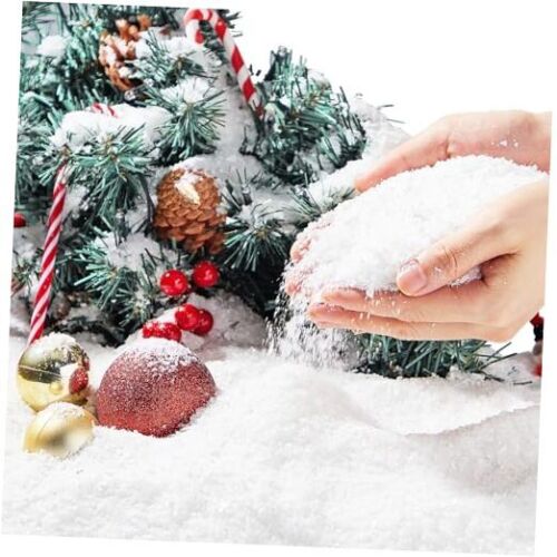 6 OZ Christmas Artificial Snow, Plastic Fake Snowball for Christmas Tree
