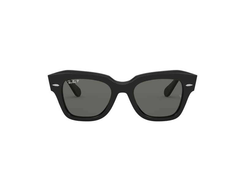 小物 Ray-Ban RB2186 901/58 State Street Ray-Ban Sunglasses RB2186 STATE STREET 901/58 Black green G15