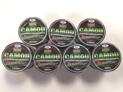 King Carp Camo Fishing Line - 576m Of 20lb 0.40mm Monofilament For Coarse Fishing 2 thumbnail image