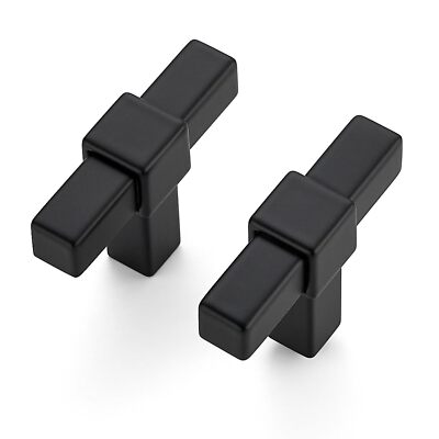 Ravinte Decor 5 Pack Black Cabinet Handles - 2'' Overall Length Cabinet Pulls ...