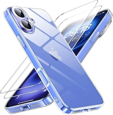 COVER CUSTODIA + PELLICOLA VETRO TEMPERATO PER APPLE IPHONE 16 / PLUS PRO MAX