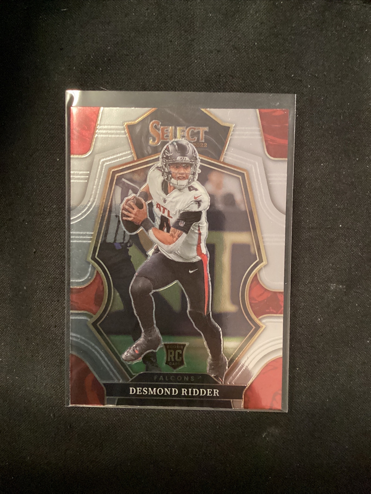 Desmond Ridder 2022 Panini Select #104 Premier Level RC Falcons. JT15