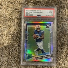 2023 Optic Anthony Richardson PSA 10 GEM MINT 💎 Holo Rated Rookie Silver Prizm