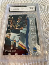 STEPHEN CURRY WARRIORS 2019 PRIZM NBA FINALISTS # 6 GRADED 10 L@@@@K