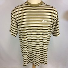 Rare Vintage 90s Grunge Surf Skate Skateboard Stripe NO FEAR USA Made T Shirt
