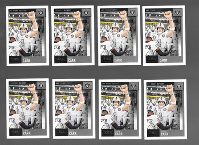 2020 SCORE NFL FOOTBALL DEREK CARR LOT OF 10,LAS VEGAS ...