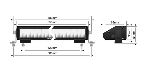 STEDI™ ST1K 21.5 Inch E-Mark LED Light Bar - Yellow - Picture 12 of 12