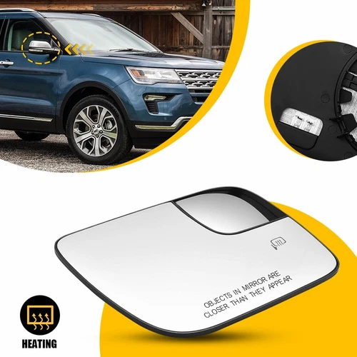 Rear View Mirror Glass W/Heated RH BB5Z 17K707 A For 2011-2019 Ford Explorer K