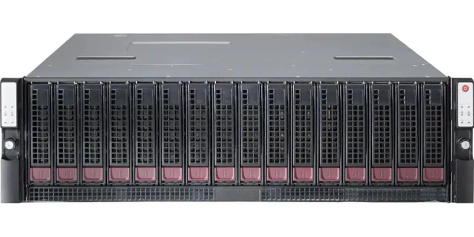 Supermicro 6038R-DE2CR16L 2x E5-2620v3 2.4GHz 16GB 3U Dual Node Storage Server - Image 2 of 3