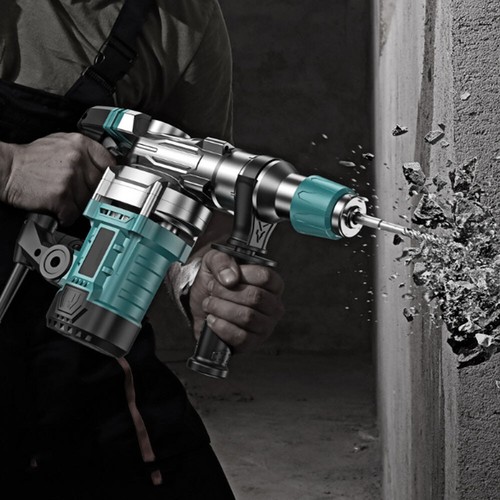 110V Impact Drills Electric Hammer Electric Picks To Hit The Concrete 60HZ - Foto 5 di 9
