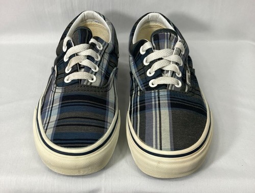 vans blue plaid