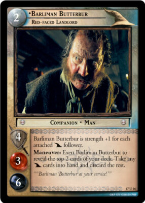 LOTR: Barliman Butterbur, Red-Faced Landlord [Ungraded] The Rise of Saruman Lord