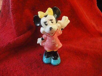 vintage Minnie mouse statue figurine stamped Walt disney prod japan 5