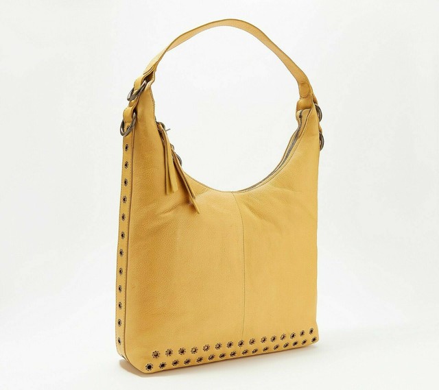 Frye Evie Large Hobo Yellow Leather 