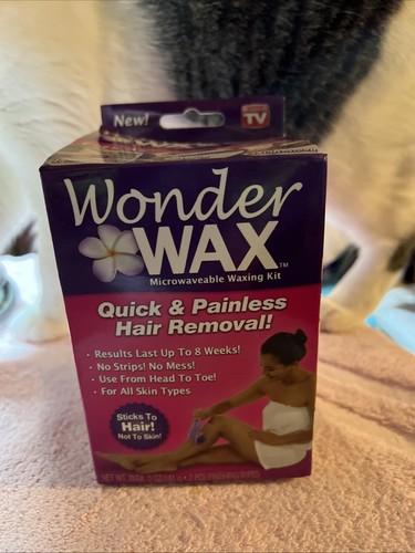 WONDER WAX Quick & Painless Hair Removal - Waxing Kit - New Open Box - 第 2/5 張圖片