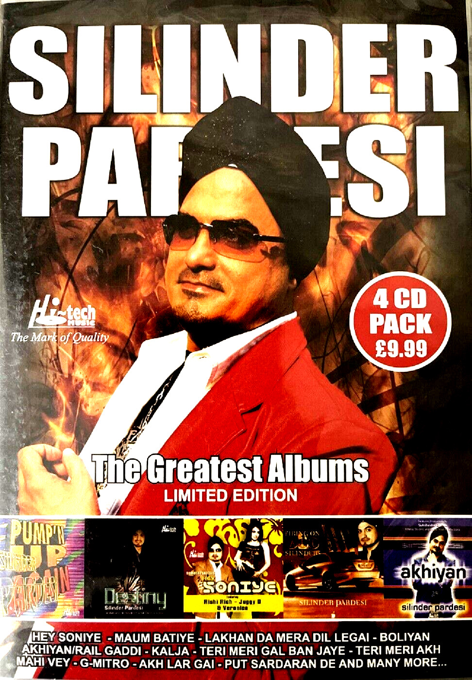 THE GREATEST ALBUMS BY SILINDER PARDESI - 4 CD PACK - MADE IN UK