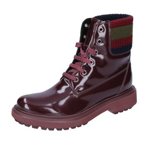 Zapatos señora zapatos geox 35 UE botines Borgoña piel sintética bj575-35 |  eBay