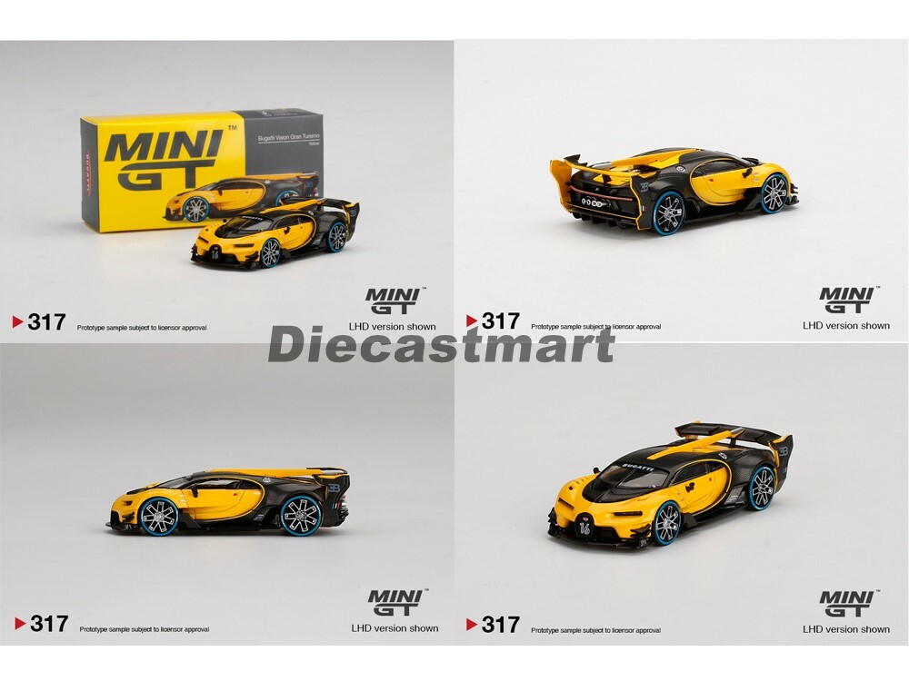 MJ モデル 1/64 ブガッティ ビジョン GT 黄色 MINIGT.com – Welcome to the World of 1:64!