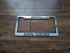 New Bmw San Diego California Plastic Chrome License Plate Frame