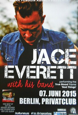 JACE EVERETT  2015  BERLIN - orig. Concert Poster - Konzert Plakat - DIN A1