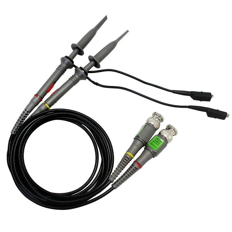 2 of x1 x10 switchable 100MHZ Oscilloscope probes 4 HP Tektronix RIGOL OWON 600V