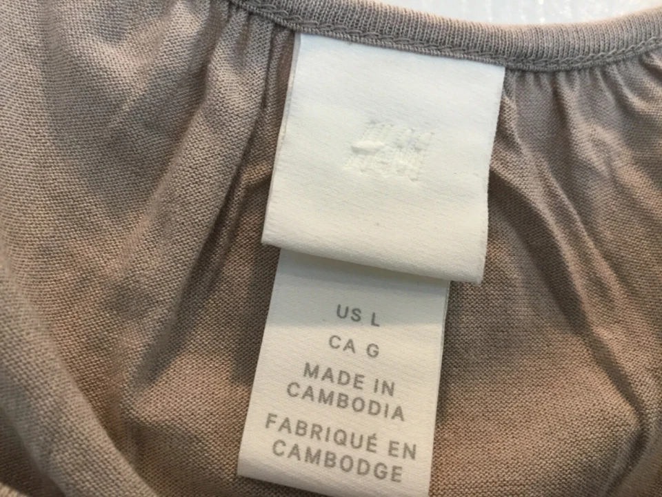 Blusa Pullover H M Mujer Talla L Beige Corte Encaje Trabajo en Hombros Sin Mangas 21 Foto 3 de 4