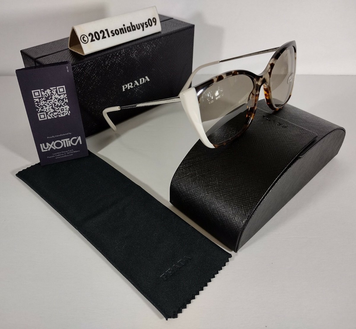 Prada Women\'s Havana Cat Eye Sunglasses! Prada Women main image 3
