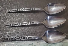 IIC Stainless Ramona 8.25" Serving ? Soup ? Spoons Set Of 3