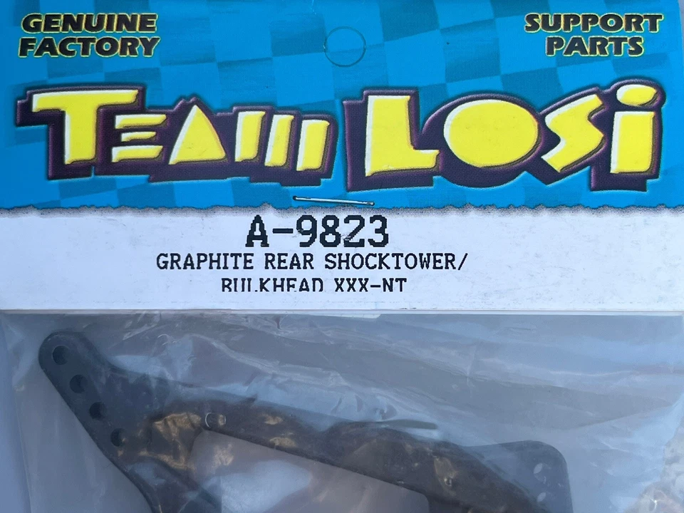 Team Losi A-9823 Losa9823 A9823 XXX-NT Graphite Rear Shocktower Bulkhead Vintage - Bild 2 von 3