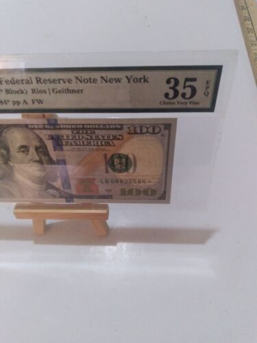 PMG Choice Very Fine 35EPQ Fr. 2187-B* $100 2009A Federal Reserve Star Note - Picture 2 of 4