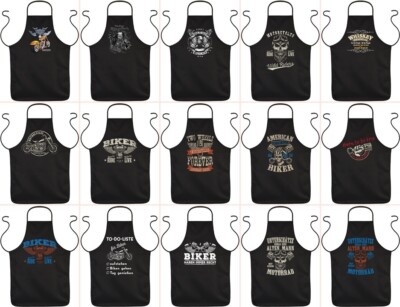 Kochschürze Männer Lustige Sprüche Grillschürze für Biker Geschenke Schürzen