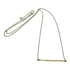 Silpada Sterling 925 Silver Underlined Bar Brass Necklace 29 in N3438 - .16