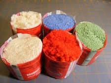 Latch-Hook Rug Yarn Pre-cut Wool - Cream, Light Blue, Green, Red Spinrite U-PICK