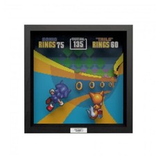 Pixel Frames Sonic The Hedgehog 2: Special Stage 9x9 3D Shadow Box Art
