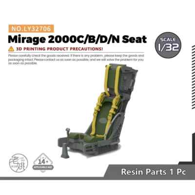 Yao's Studio LY32706 1/32 Model Upgrade Parts Mirage 2000C/B/D/N Seat