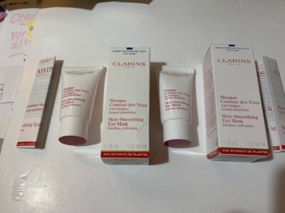 CLARINS HAUTGLÄTTENDE AUGENMASKE 30ML X 2 (VERSIEGELT) BERUHIGT ERFRISCHT AUTHENTISCH