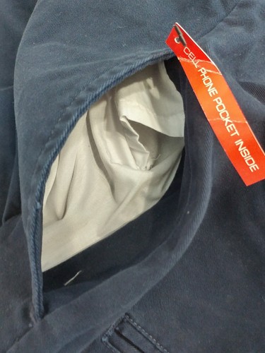 NWT NEW Preswick & Moore Men's Size 40 Navy Blue Cotton Pleated Front Shorts - Picture 5 of 5