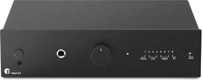 Pro-Ject MaiA S3, Kompakter und vielseitiger audiophiler Vollverstärker, Schwarz