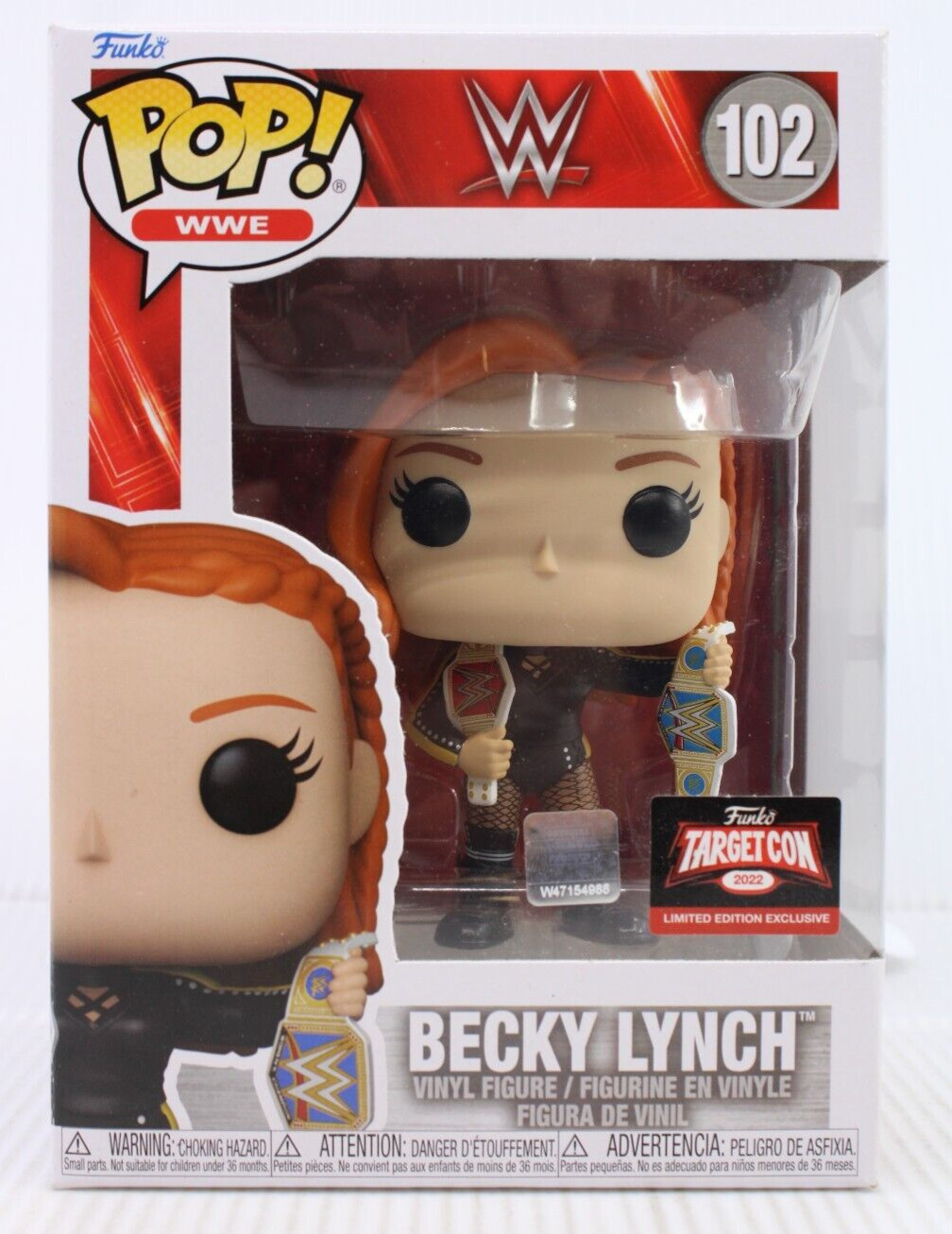 F3 Funko Pop Target Con Exclusive Becky Lynch The Man Vinyl Figure 102