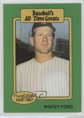 1987 Hygrade Baseball's All-Time Greats Whitey Ford (Hat Logo Not Visible) te2