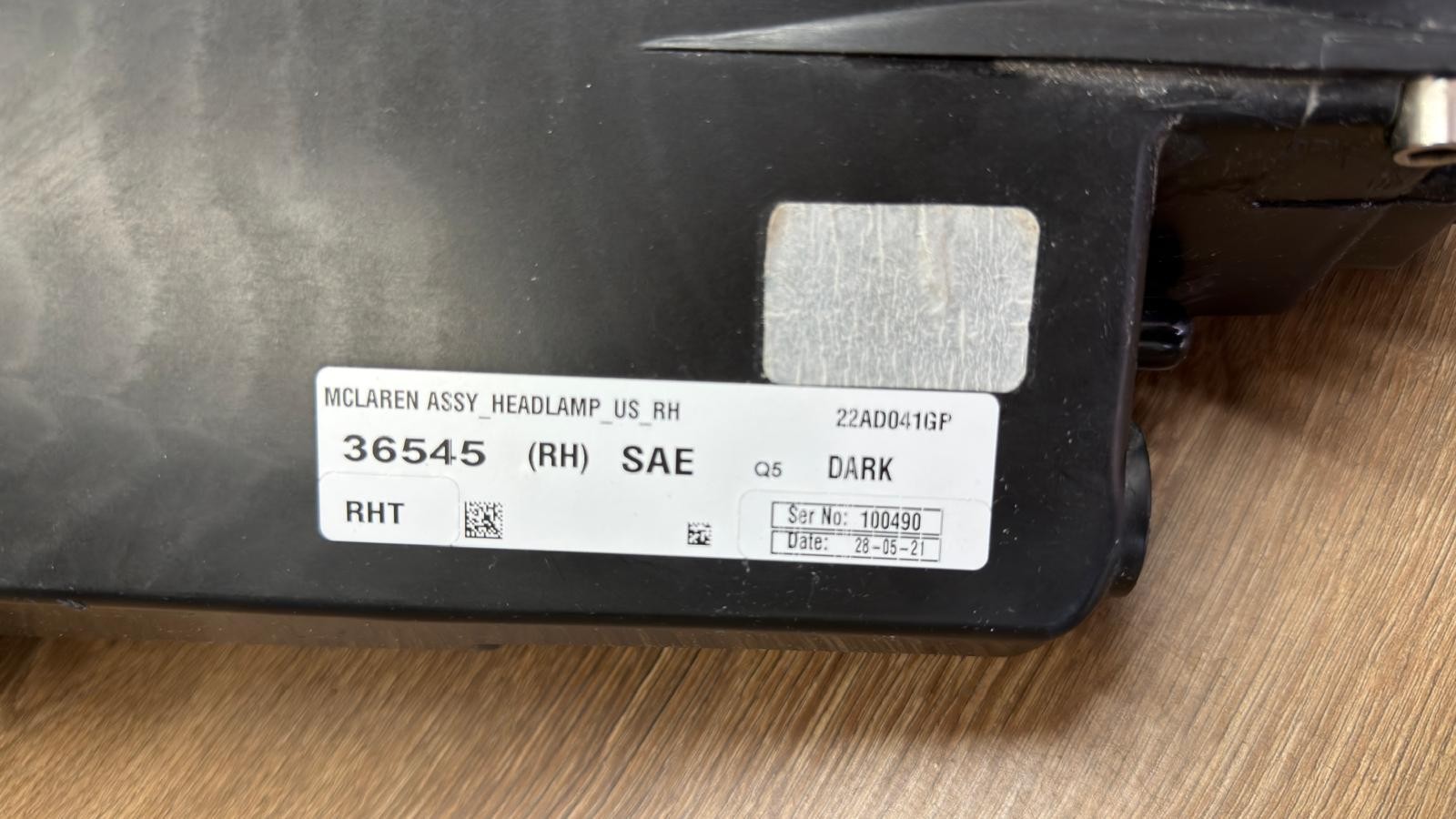 Front Right Headlight Headlamp Assembly OEM 22AD041GP Mclaren
