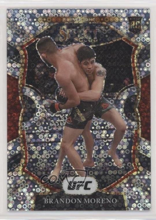 2021 Panini Select UFC Concourse Disco Prizm Brandon Moreno #96 qg9
