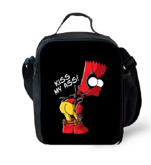 The Simpsons Kid Lunch Bag, Picnic Food Bag, Lunchbox Gift