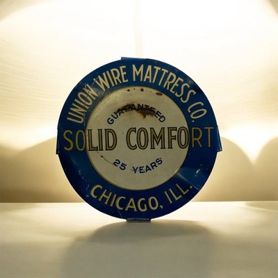 Vintage Advertising Sign Union Wire Mattress Co. Chicago I ll