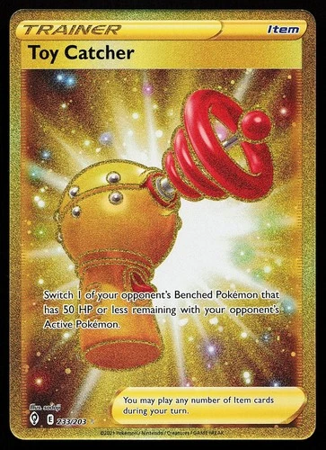 Toy Catcher 233/203 Secret Rare Evolving Skies Pokemon Card